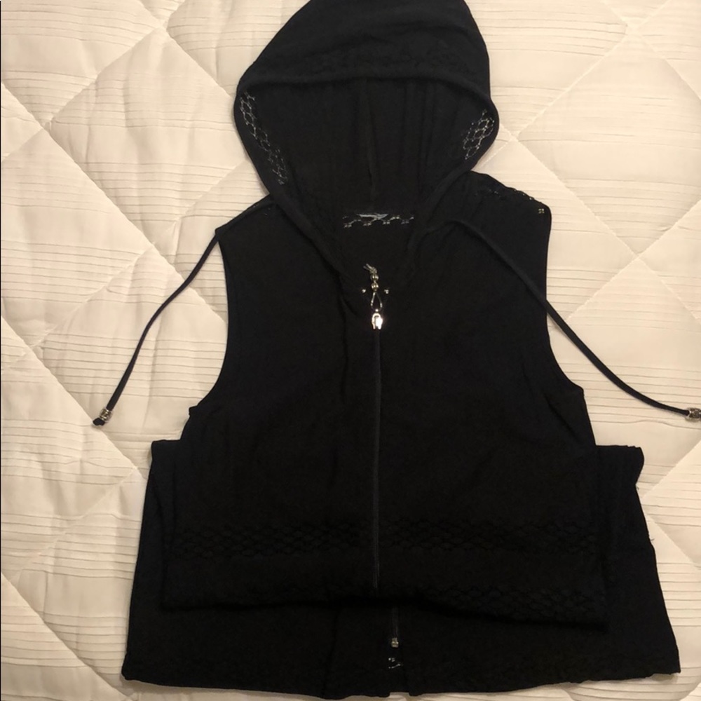 Black bathing suit  coverup